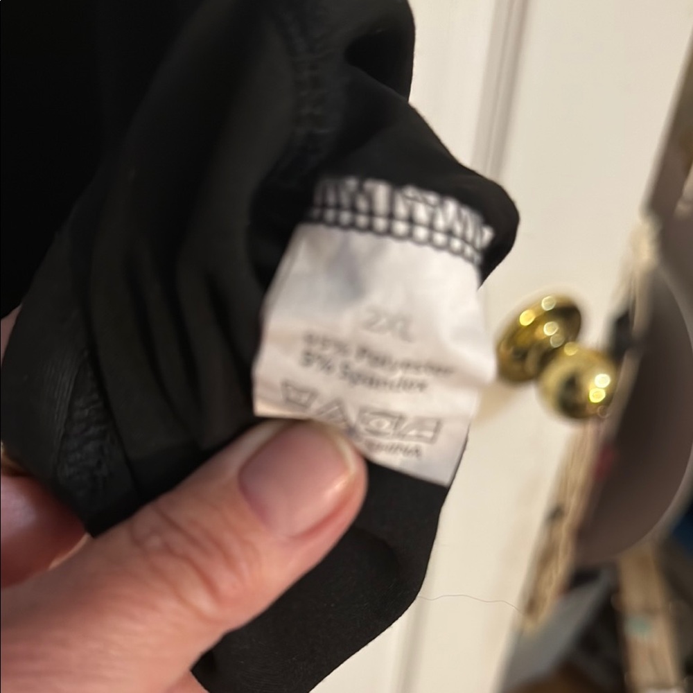 Gray and Black Asymmetrical Button Down Shirt - Picture 3 of 4